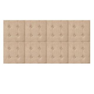 AZ Home and Gifts nexxt Luxe 18 in. x 18 in. 8 Wall Panel Headboard Set in Microsuede Taupe FN19234 0