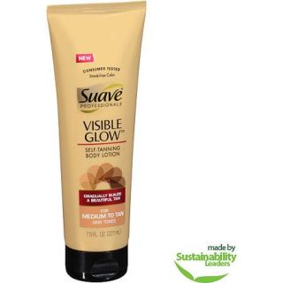 Suave Professionals Medium to Tan Visible Glow Self Tanning Body Lotion, 7.5 oz