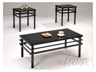 3pc Coffee  End Table Set by Acme