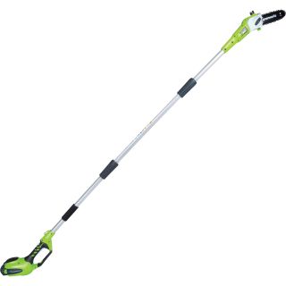 GreenWorks 40V G-Max Cordless Lithium-Ion Pole Saw — 8in. Bar, Model# 20672  Pole Saws