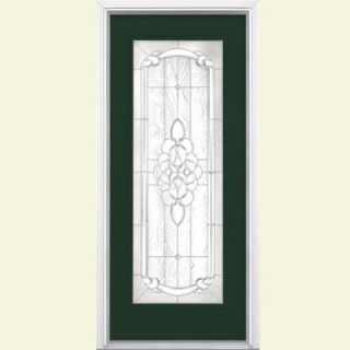 Masonite 36 in. x 80 in. Oakville Full Lite Painted Smooth Fiberglass Prehung Front Door with Brickmold 37710