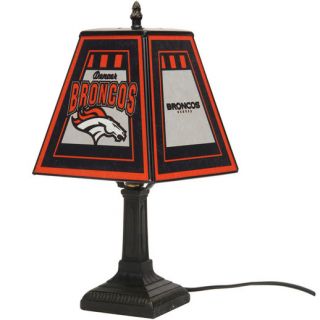 Denver Broncos 14.5 Art Glass Table Lamp