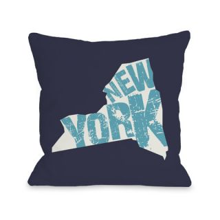 New York State Throw Pillow by One Bella Casa