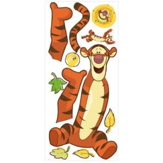 18 in. x 40 in. Winnie the Pooh   Tigger 11 Piece Peel and Stick Giant Wall Decal   US/MEXICO/RUSSIA RMK1500GM