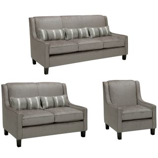 Ramone Silver Sofa, Loveseat and Chair  ™ Shopping   Great