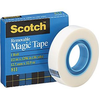 Scotch 811 Removable Magic™ Tape Refill Roll, 36 Yard Rolls