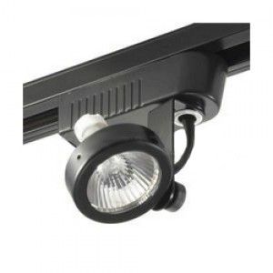 Elco Lighting ET526B Track Lighting, Low Voltage Electronic Gimbal Ring Track Fixture   Black