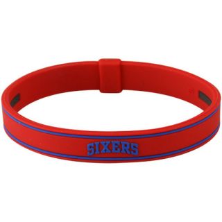 Phiten Philadelphia 76ers 7.5 Red Silicone Titanium Bracelet