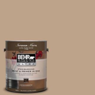 BEHR Premium Plus Ultra 1 gal. #N260 4 Merino Matte Interior Paint 175401