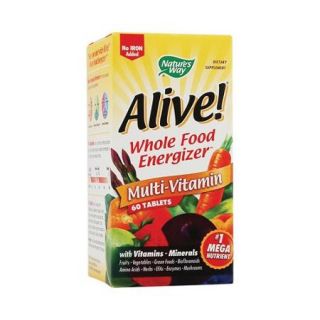 Alive! Whole Food Energizer (Iron free) Nature's Way 60 Tabs