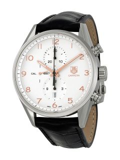 Mens Carrera Calibre 1887 Alligator Leather Watch by Tag Heuer