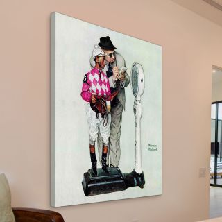 Marmont Hill Jockey Weighing In by Norman Rockwell Painting Print on