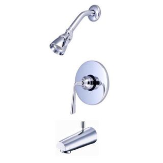 Silver Sage Single Handle Tub and Shower Faucet by Kingston Brass