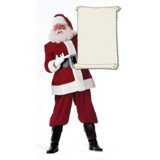Advanced Graphics Christmas Santa Claus with Scroll Walljammers Wall Decal