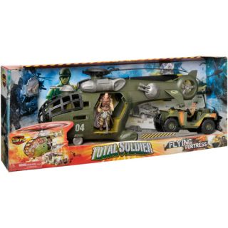 The Corps Total Soldier Flying Fortress Transport Helicopter Action Figure Play Set
