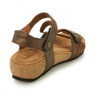Taos Footwear Trulie Leather Wedge Sandal   7980797