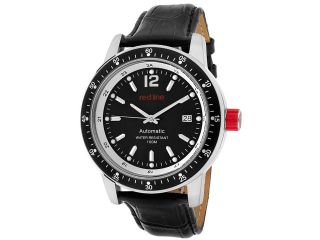 Red Line 50013 11 Bk Meter Automatic Black Genuine Leather Black Dial Watch