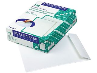 Quality Park 41413 Catalog Envelope, 9 x 12, White, 100/Box