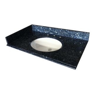 allen + roth Blue Pearl Granite Undermount Bathroom Vanity Top (Common: 43 in x 22 in; Actual: 43 in x 22 in)