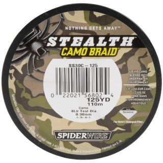 Spiderwire Stealth Camo Braid Fishing Line   125 yds. 8817V 29