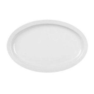 Global Goodwill Coleur 9 1/2 in. x 6 3/4 in. Narrow Rim Platter in White (12 Piece) 849851027251