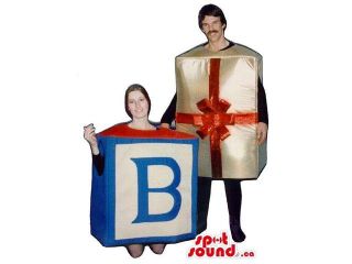 Great Gift And Letter B Couple Adult Size Costumes