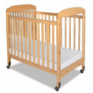 Foundations Serenity Compact Size Mirror End Convertible Crib with Mattress
