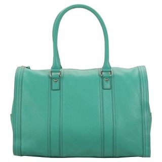 Womens Hadaki Leather City Duffle Weekender Handbag