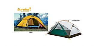 Eureka Apex 2  and Forte SQ 2XT Tents