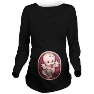 CafePress Razz Baby Long Sleeve Maternity T Shirt