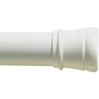 Zenith Products 40" Tension TwistTight Shower Rod, White