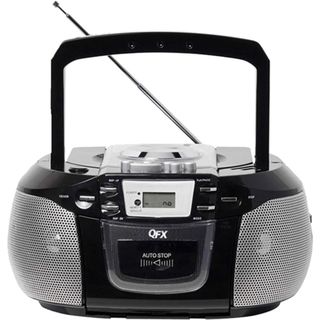 QFX Portable Radio with CD Player Cassette and USB Slot  