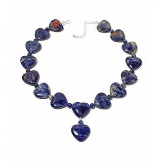 Jay King Sodalite "Heart" Sterling Silver 20 1/4" Necklace   7928847