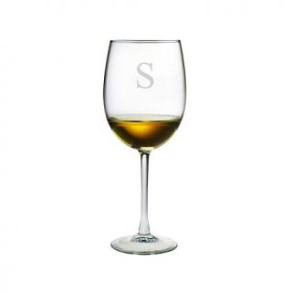 Monogrammed Set of 4 Sand Etched Wine Glasses   7929385