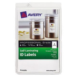 Avery® Professional Grade Self Laminating ID Labels, 3 1/4 x 2 1/4