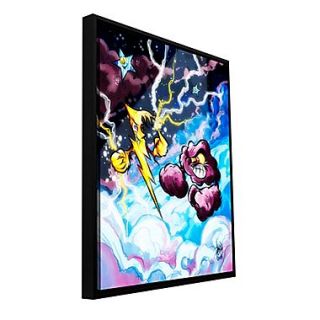 ArtWall Lightning by Luis Peres Framed Graphic Art; 48 H x 36 W x 2 D