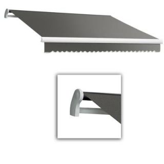 AWNTECH 10 ft. LX Maui Manual Retractable Acrylic Awning (96 in. Projection) in Gray MM10 67 G