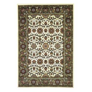 KAS Rugs Kashan Rectangular Cream Transitional Woven Accent Rug (Common: 3 ft x 5 ft; Actual: 39 in x 59 in)