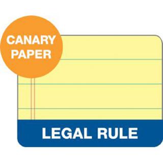 60 pt. Docket 3 Hole Punched Top Legal Rule Legal Pad