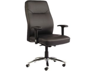 Alera   11478 02B   LC Leather Series Self Adjusting Chair, Black