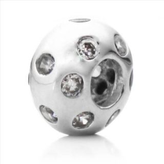 Silver plated Crystal Disco Night Decorative Bead