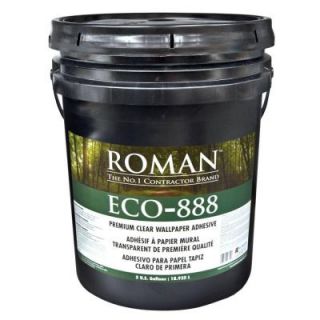 ROMAN ECO 888 5 gal. Strippable Clear Wallcovering Adhesive 018805