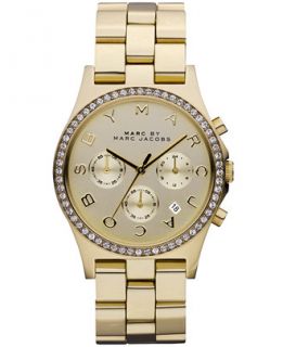 Marc by Marc Jacobs Womens Chronograph Henry Gold Ion Plated