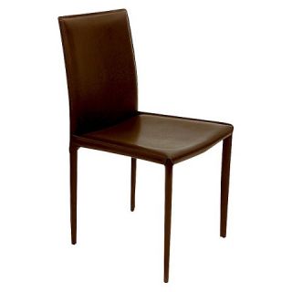 Aimee Leather Dining Chair Steel (Set of 4)   Aeon