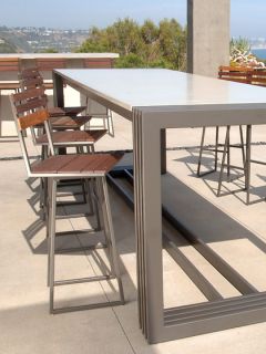 Concrete Top Tall Bistro Table by James DeWulf