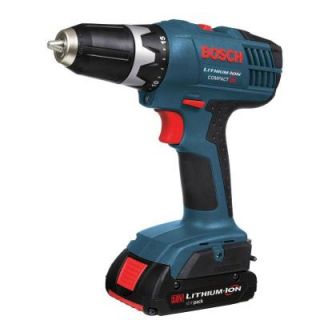 Bosch 18 Volt Factory Reconditioned Lithium Ion Compact 3/8 in. Cordless Drill Driver Kit DDB180 02 RT