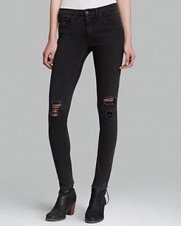 rag & bone/JEAN Jeans   The Skinny in Soft Rock with Holes