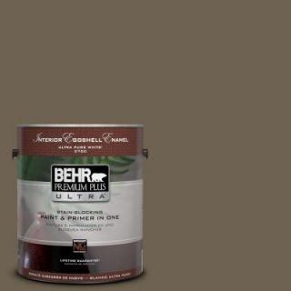 BEHR Premium Plus Ultra 1 gal. #N310 7 Classic Bronze Eggshell Enamel Interior Paint 275301