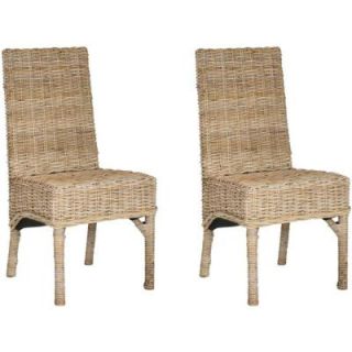 Safavieh Beacon Natural Unfinished Rattan Side Chair FOX6519A SET2