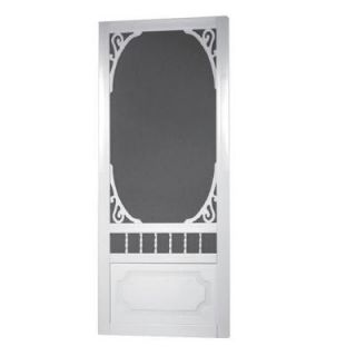 Screen Tight 32 in. x 80 in. Belle Harbour White Screen Door with Hardware BH32HD